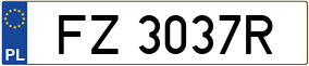 Trailer License Plate